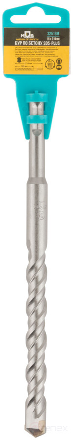 SDS PLUS concrete drill with double thread 16x210 mm