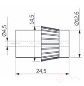 Соединитель пластиковый трубы d16 белый AKS