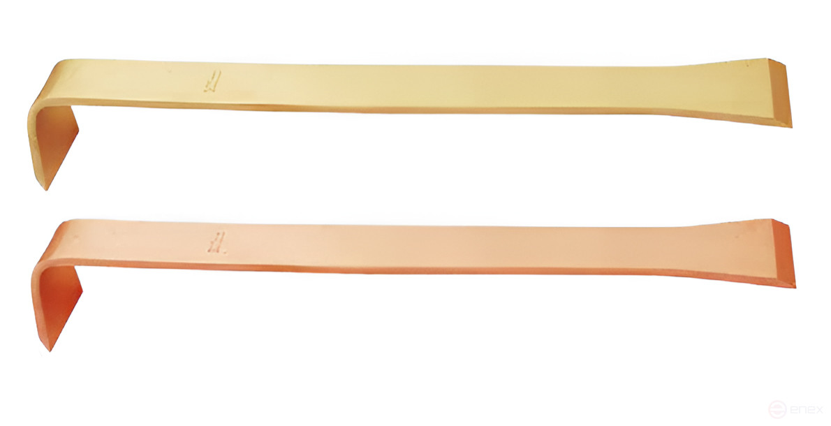Double-sided L-shaped scraper 55x355 alloy AlCu 207-1006, HORTZ