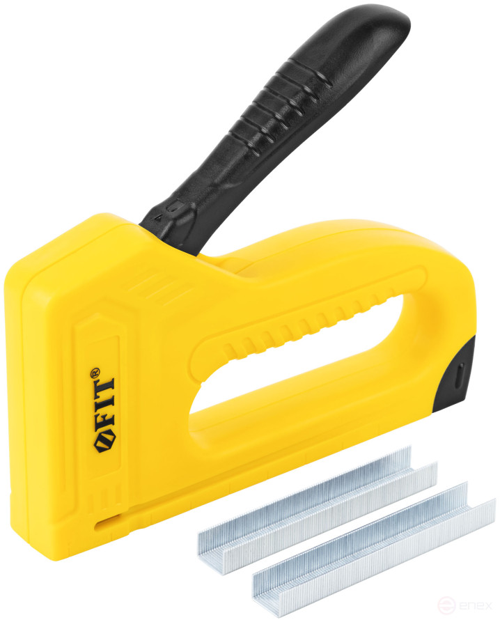 Stapler for narrow staples "type 53" 4-10 mm, spring mechanism, ABS plastic housing