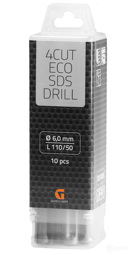 Бур 4Cut ECO SDS plus 8,0 x 160 мм 10 шт
