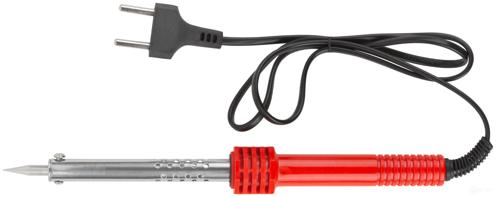 Паяльник 220 В, пластиковая ручка, конусное латунное жало, 55 Вт