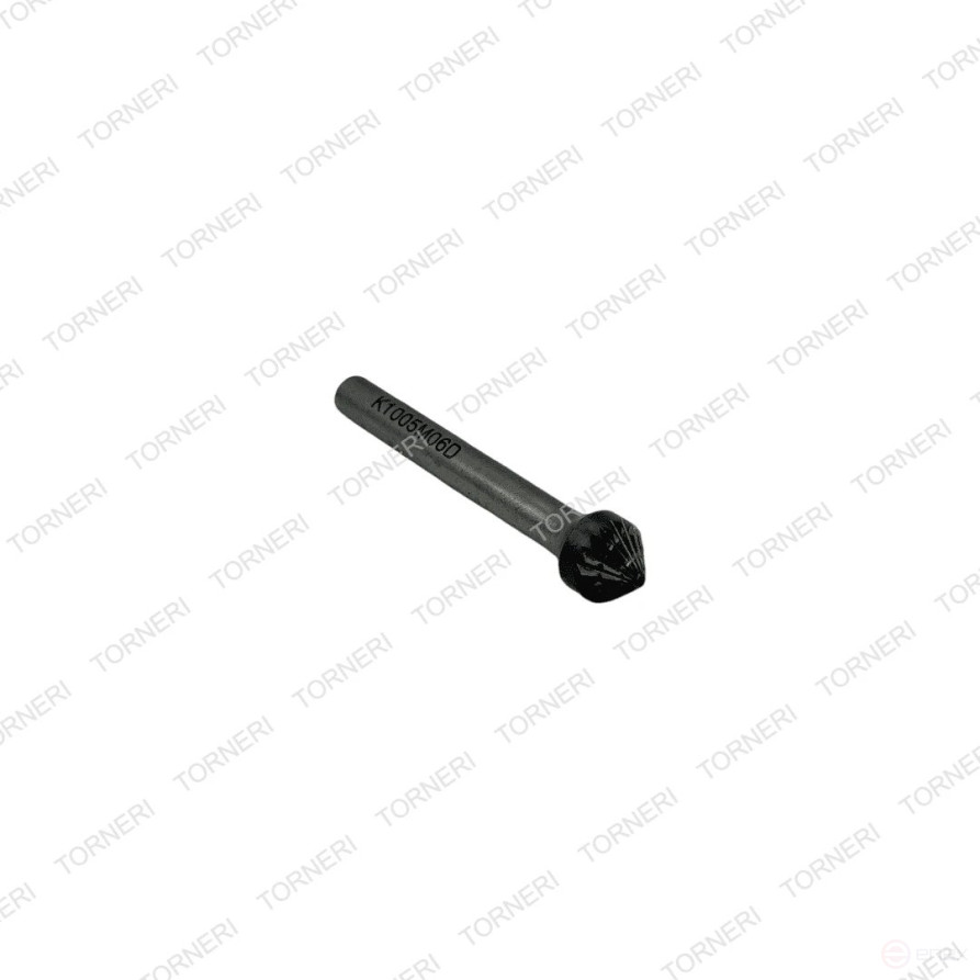 Carbide borehole type K100506 (conical), 10.0 mm, shank 6 mm, double notch TORNERI T018430