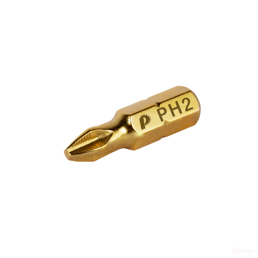 Бита отверточная ПРАКТИКА "Эксперт" PH-2 х 25мм Tin (1шт), блистер