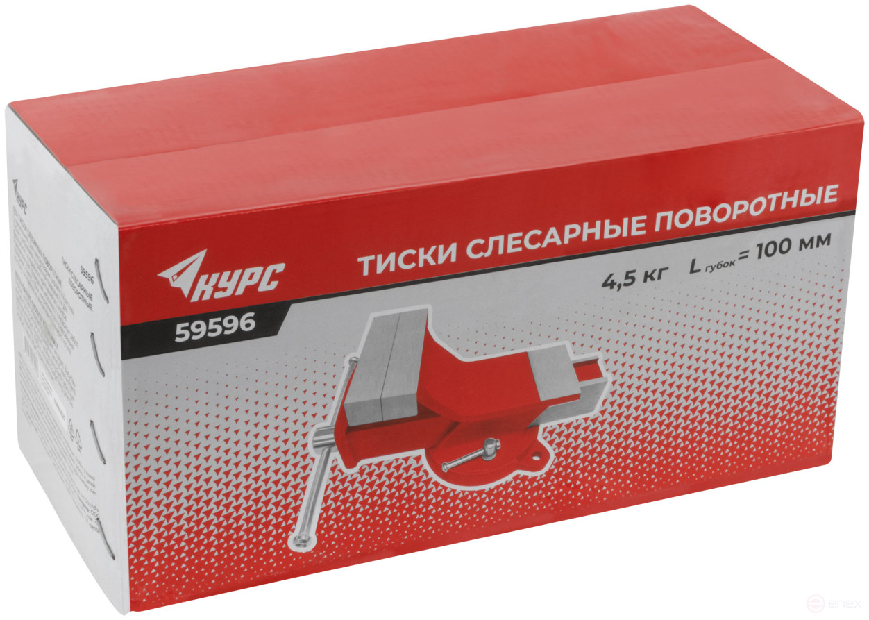 Тиски слесарные поворотные стальные 100 мм ( 4,5 кг)