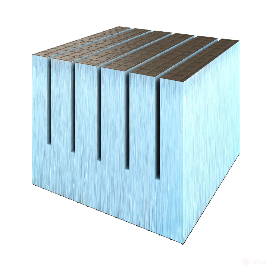 Панель Реал продольная 2500х600х100 #2 сетка1/эппс100/сетка0