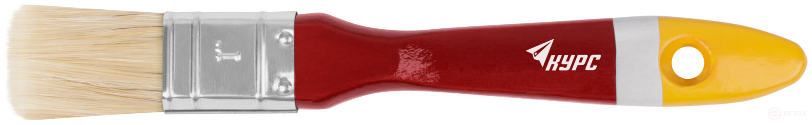Flute brush "Master", natural. bristle, wooden handle 1" (25 mm)