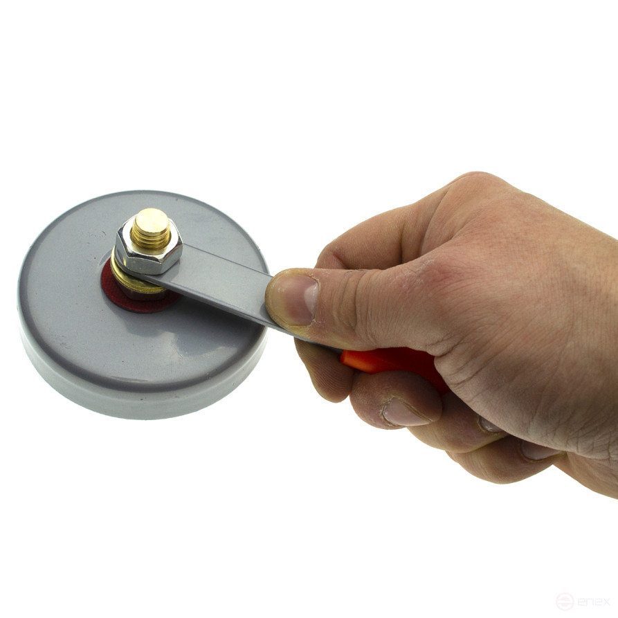 Клемма массы магнитная для сварочных работ 500А, 8.5см, нагрузка до 22кг, Чеглок (12/24)