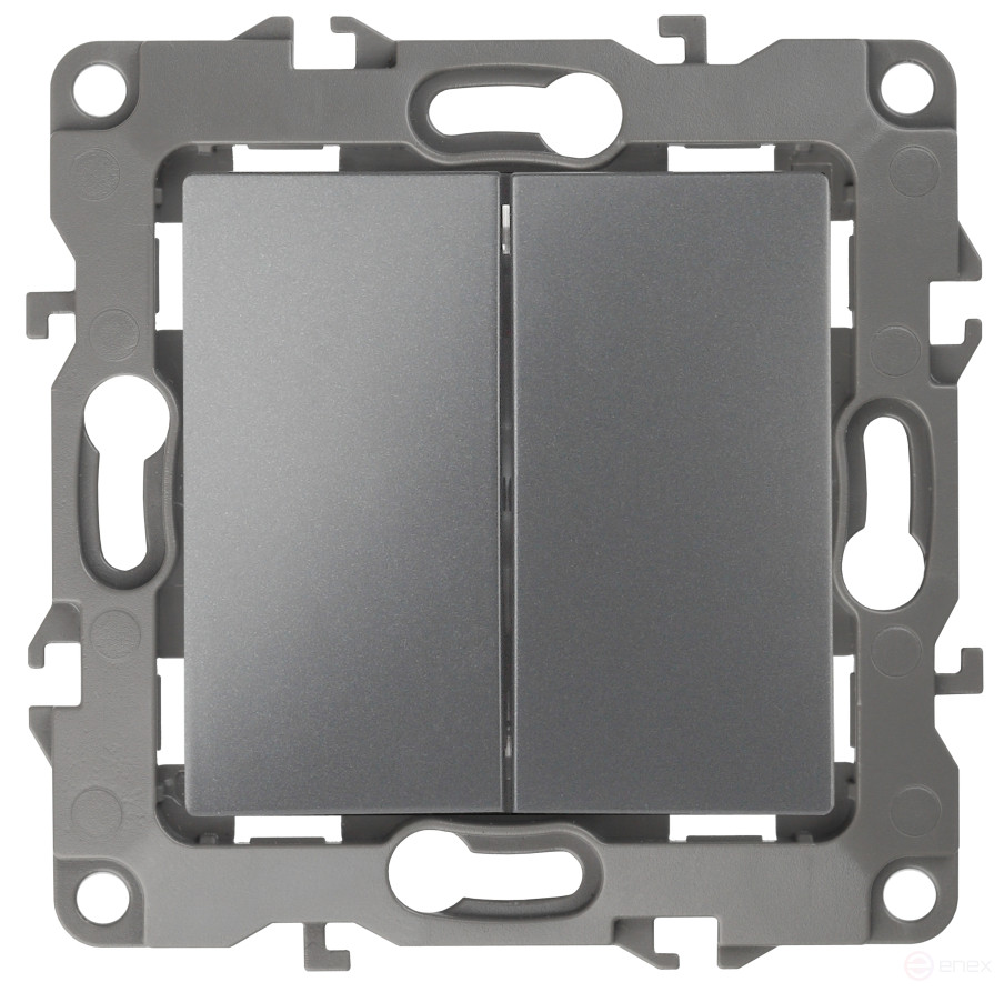 ERA Series 12 12-1112-12 Crossover Double Switch, 10AH-250V, Graphite