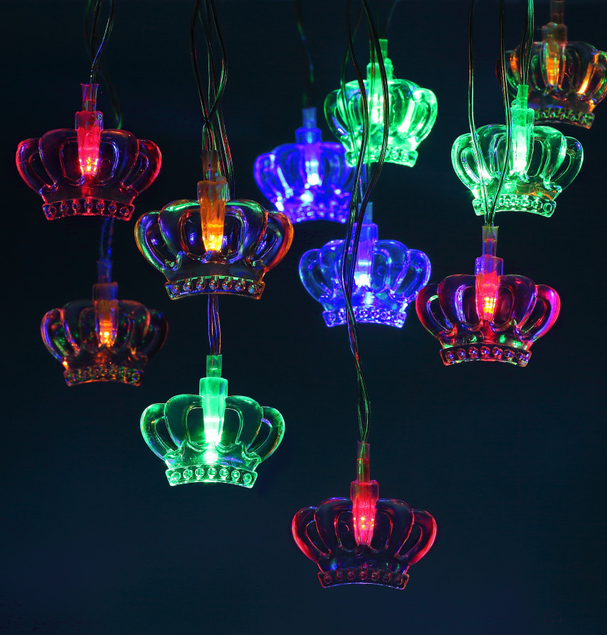 ENIN-3K ERA Garland LED Crown Thread 3M Multicolor, 220V, IP20