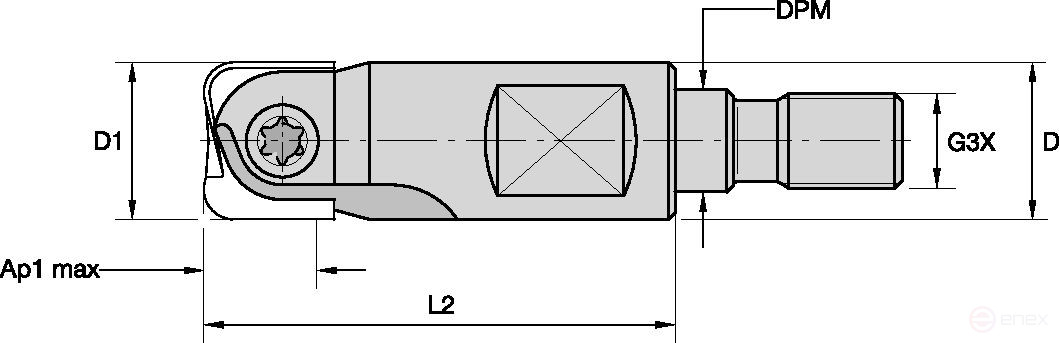 Фреза KDMT12R028M08SN
