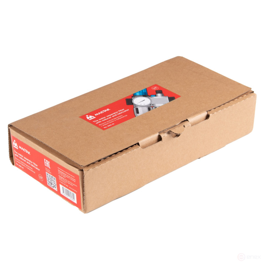 Filter dehumidifier with gearbox and lubricator 1/2", with pressure gauge MASTAK 690-41