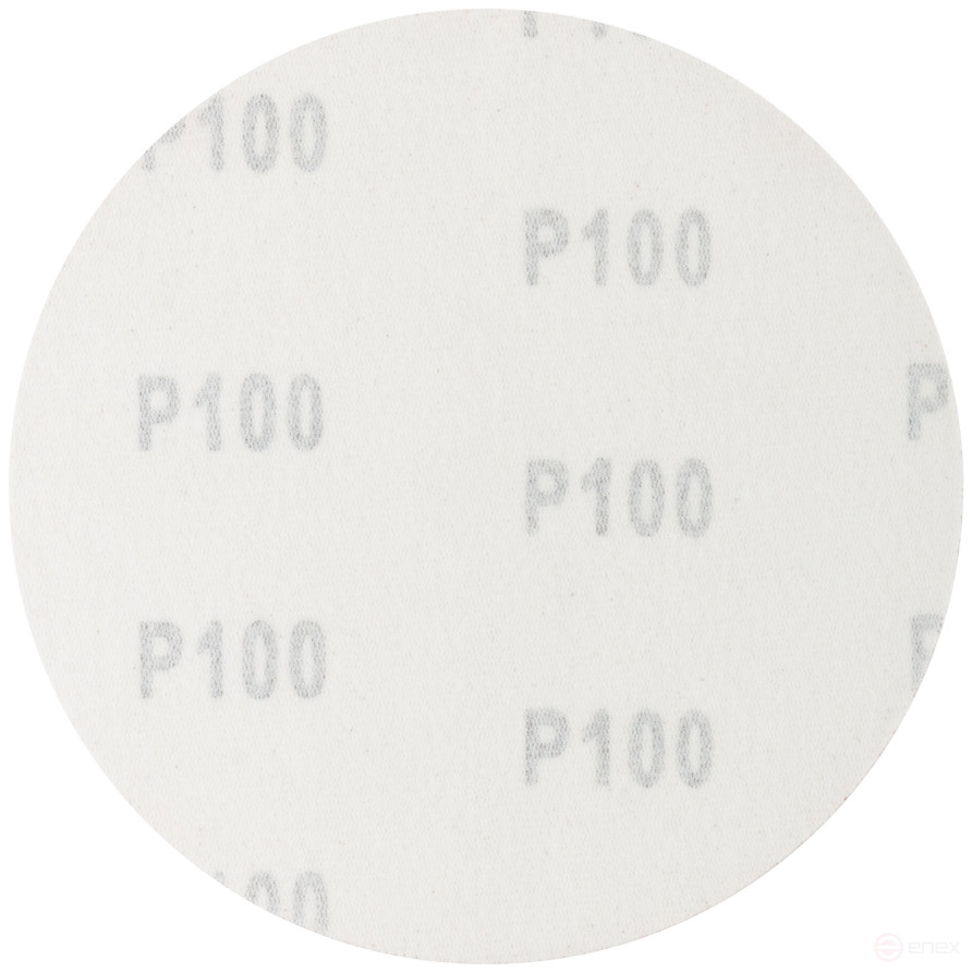 Круги шлифовальные сплошные (липучка), алюминий-оксидные, 125 мм, 5 шт. Р 100