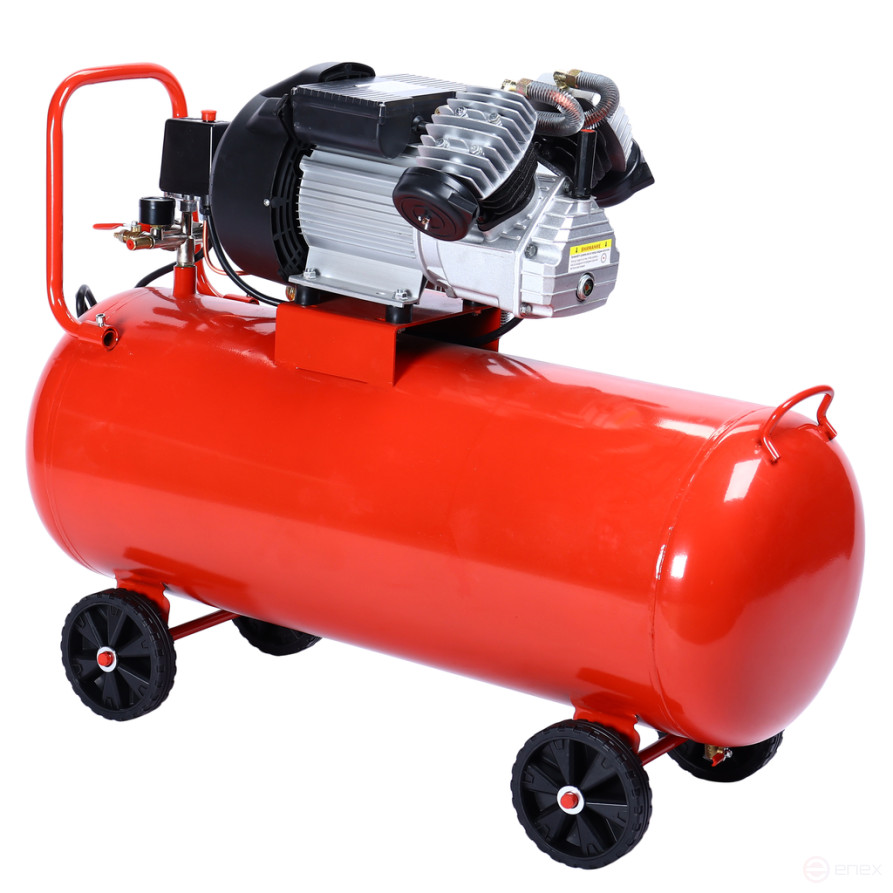 Компрессор пневматический 220В 2.2кВт 8атм. 250л/мин. ресивер-100л поршн. с прям. привод. V-обр. GTE