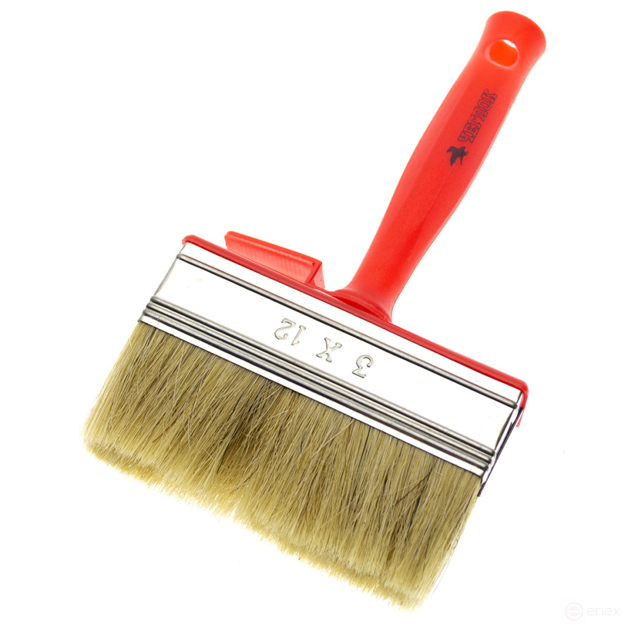 Flat brush "Maklovica", 30 x 120mm, in/in 38mm, natural.stubble, Cheglok (144)