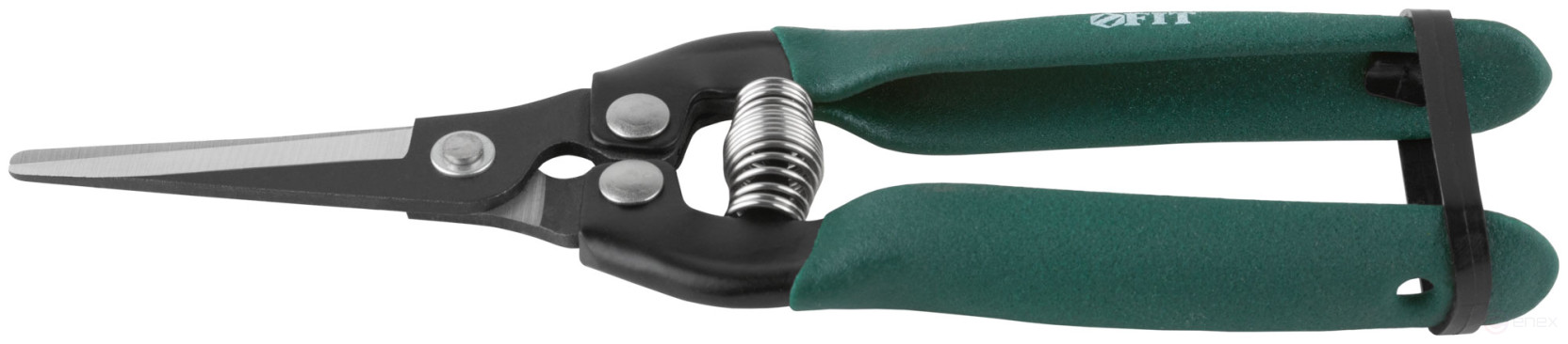 Секатор цветочный, режущие кромки внахлест, ПВХ накладки на ручки 180 мм