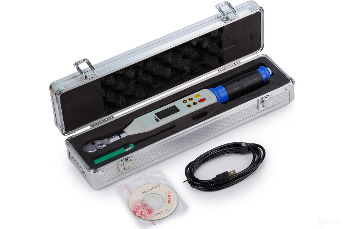 CMTC-10B is an electronic torque wrench with USB 2-10 Nm. The gradation is 0.01 Nm. The LCD Display. +/-1% 3/8"