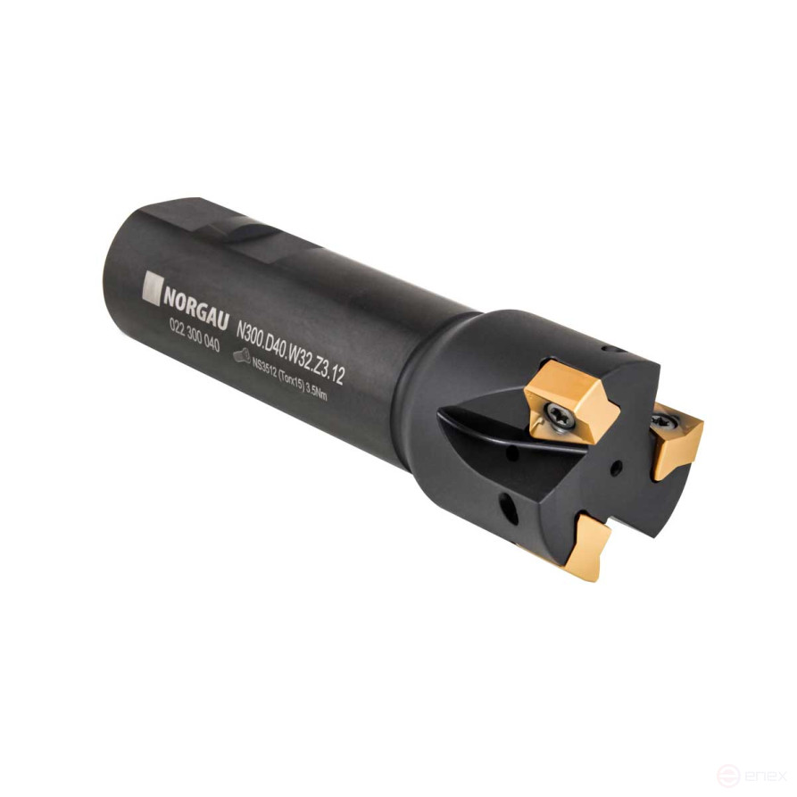 Фреза концевая со сменными пластинами NORGAU Industrial N300.D40.W32.Z3.12