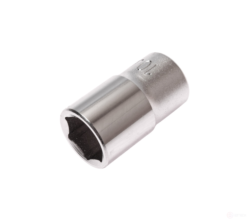 Головка торцевая 6-гранная 1/4" х 10мм, длина 25мм JTC /1/20/1000