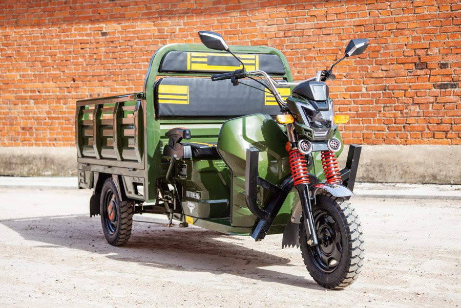 Грузовой электротрицикл Rutrike Антей-У 1500 60V1200W, темно-синий матовый