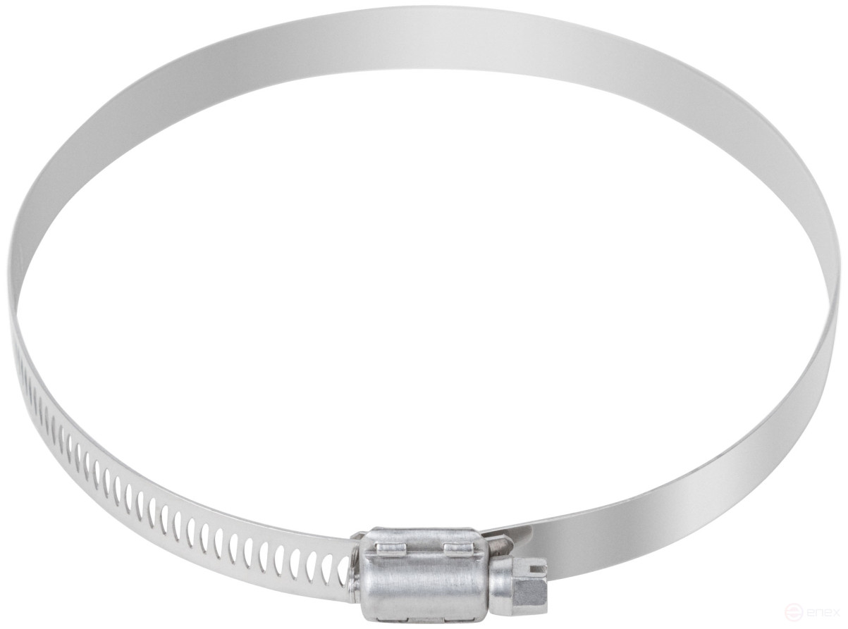 Crimping clamp, 12.7 mm wide, stainless steel.steel 105-127 mm