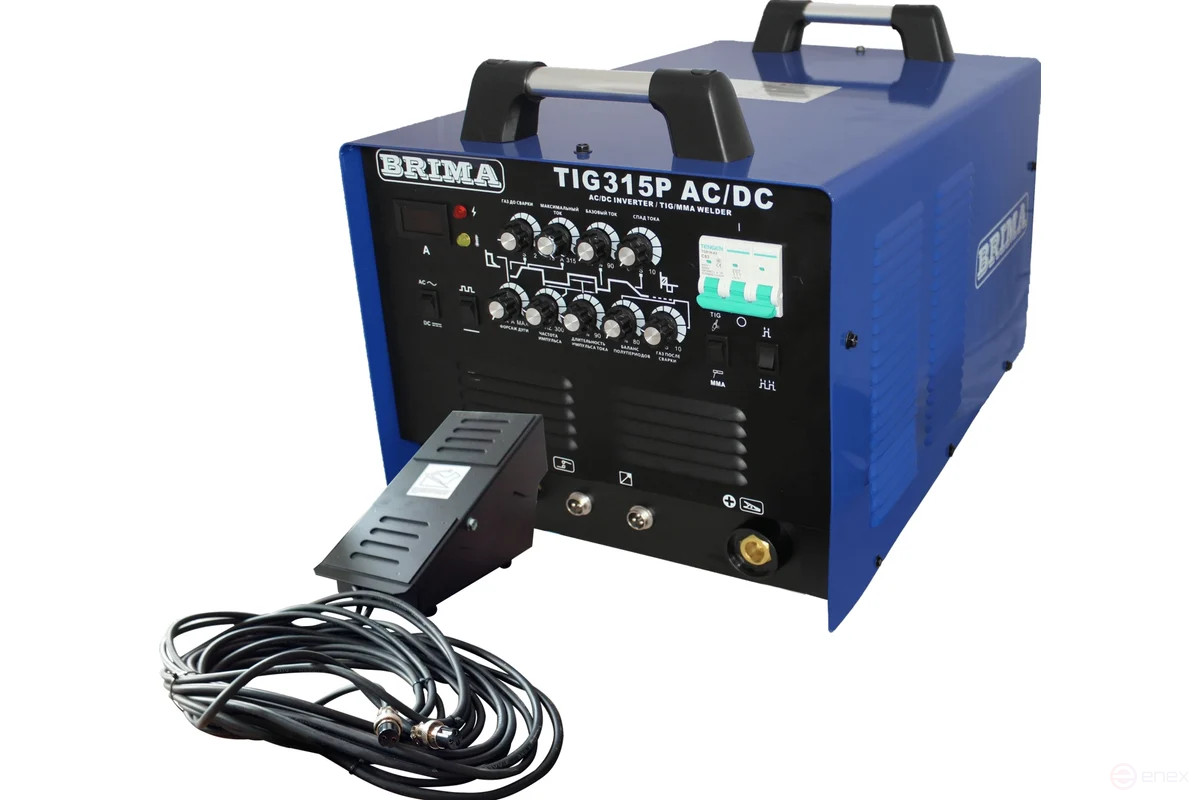Инверторная установка Brima TIG 315P AC/DC педаль в комплекте