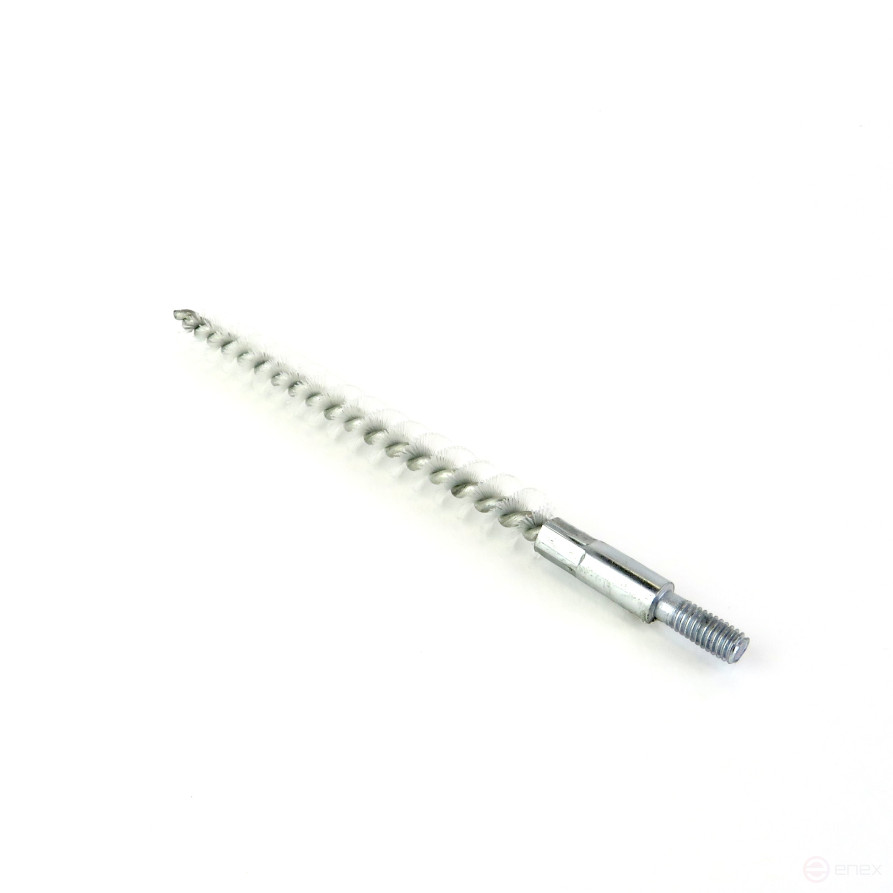 Nylon ruff D14, pile 0.25, fit M6 thread (14-269) brush for soft cleaning and cleaning of holes, channels, heat exchanger, tubes, hoses, equipment in furnace, chimney, boiler systems