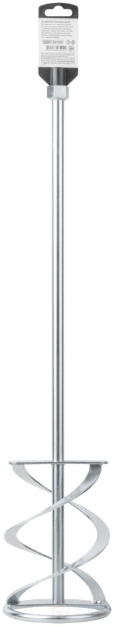 Миксер для тяжелых строительных смесей усиленный Профи, хвостовик М14, 120х590 мм, 04284