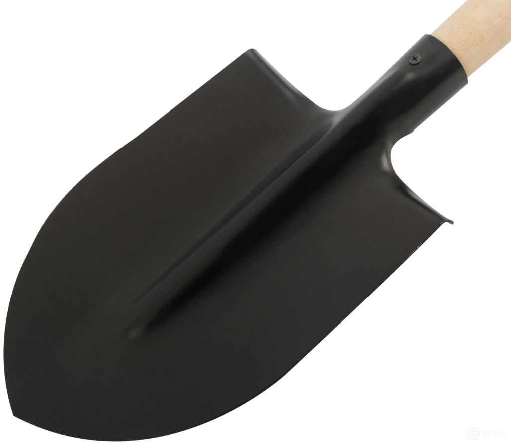 Bayonet shovel, with wooden handle 190x350x1420 mm