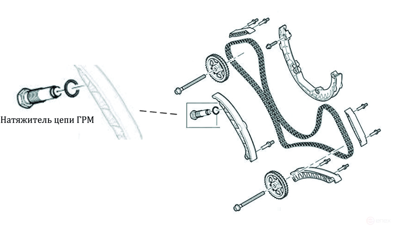 Pneumatic Timing Chain Tensioner (PORSCHE Cayenne 4.5) JTC