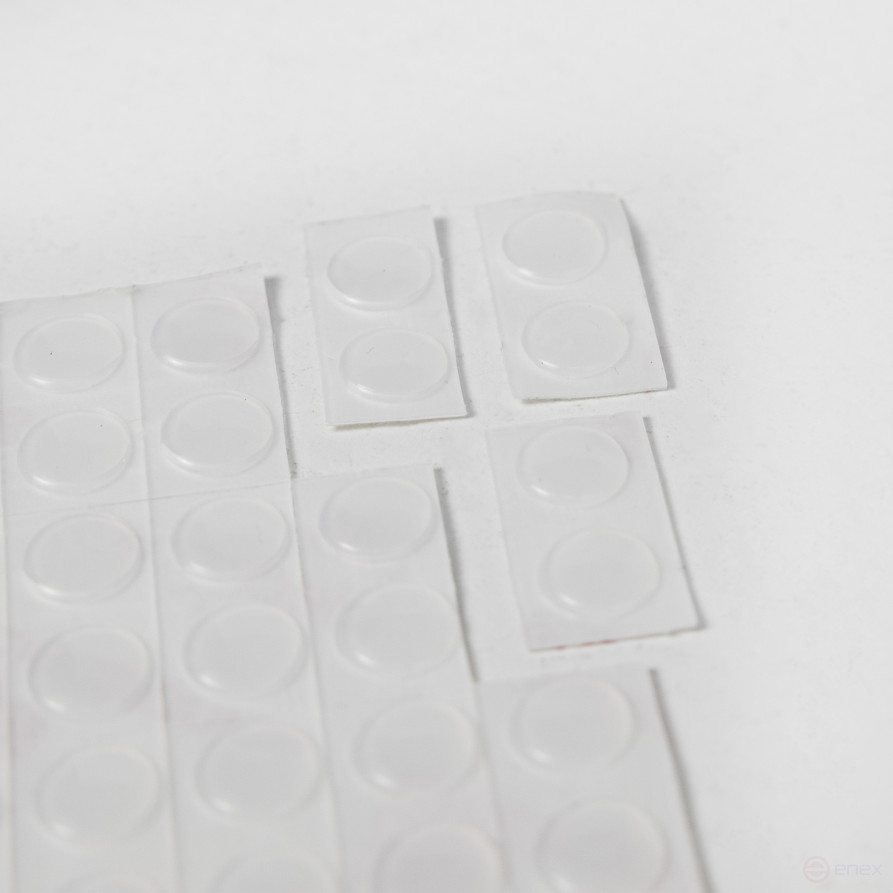 Silicone bump d8 h=1.5 AKS (sheet-100 pcs. perforated by 2 pcs.)