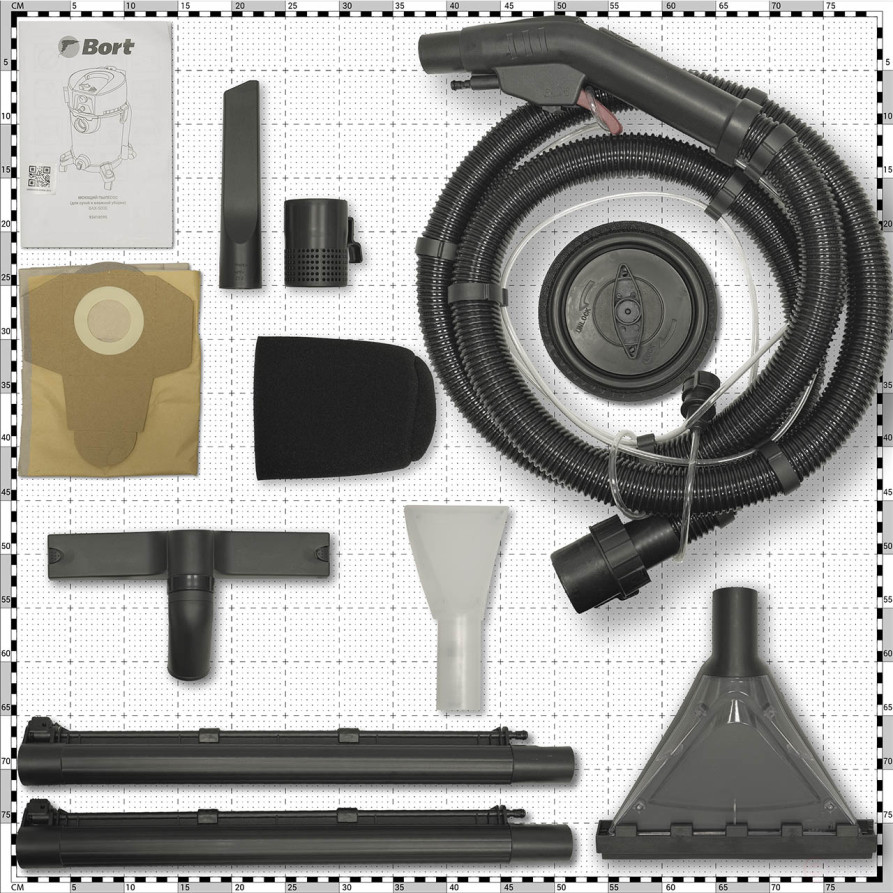 Vacuum cleaner for dry and wet cleaning BORT BAX-500E