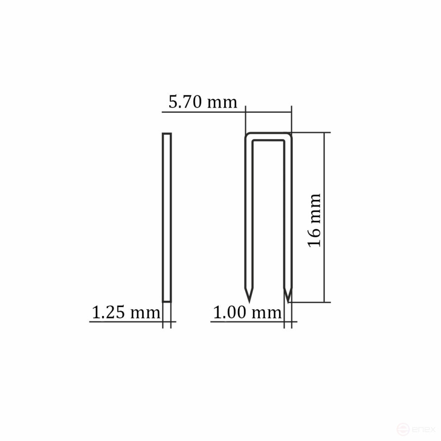 Type 90 frame bracket for HYBEST air gun (16 mm, type E/KL6000/18ga, 15000 pcs/pack)
