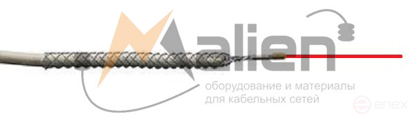ЧУ12/М8 Мини-чулок для УЗК 7,2мм (диаметр кабеля 9-12мм, резьба наконечника М8, длина 600мм) МАЛИЕН