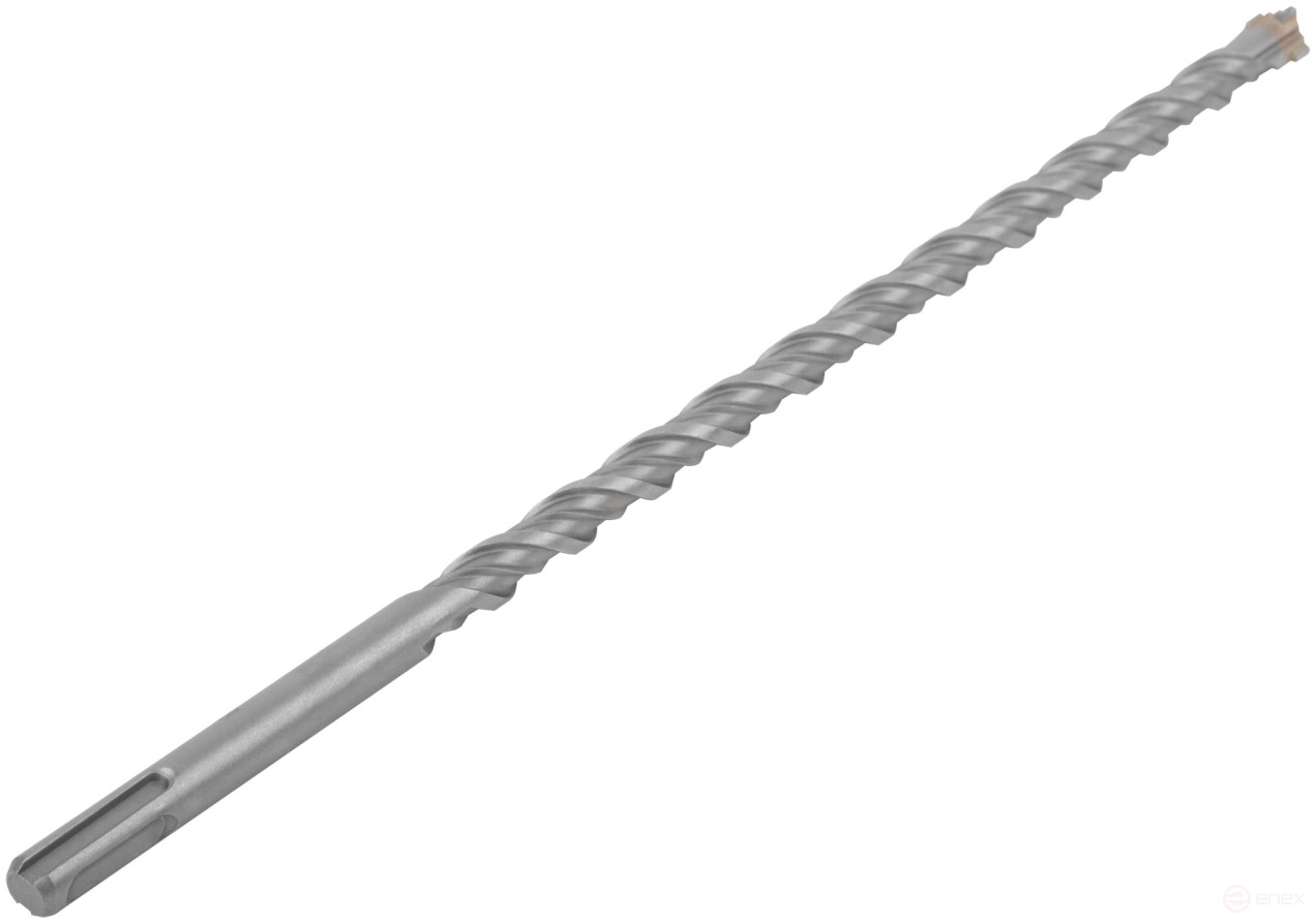 Бур по бетону SDS-PLUS, Профи, крестообразная вставка, двойная спираль, 12 х 310 мм