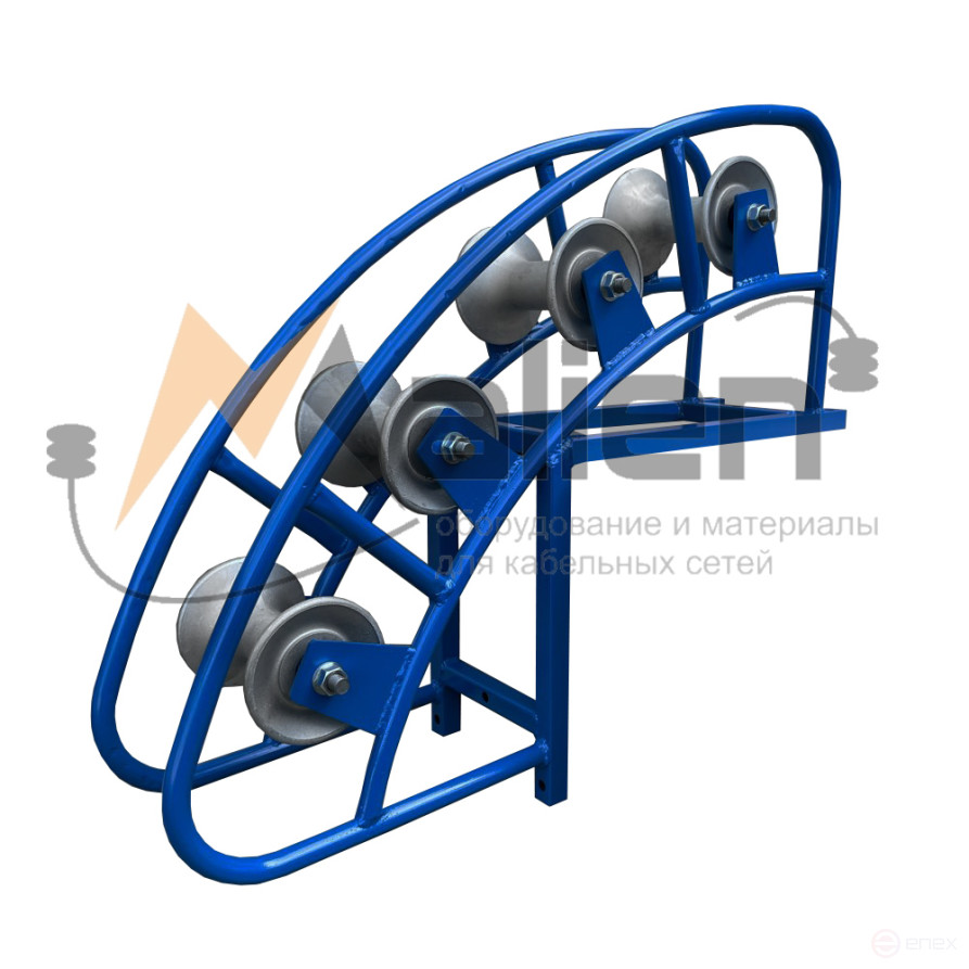 RCU 4-120A angular cable guide roller, aluminum coils (cable diameter up to 120 mm, roller load up to 200 kg) MALIEN