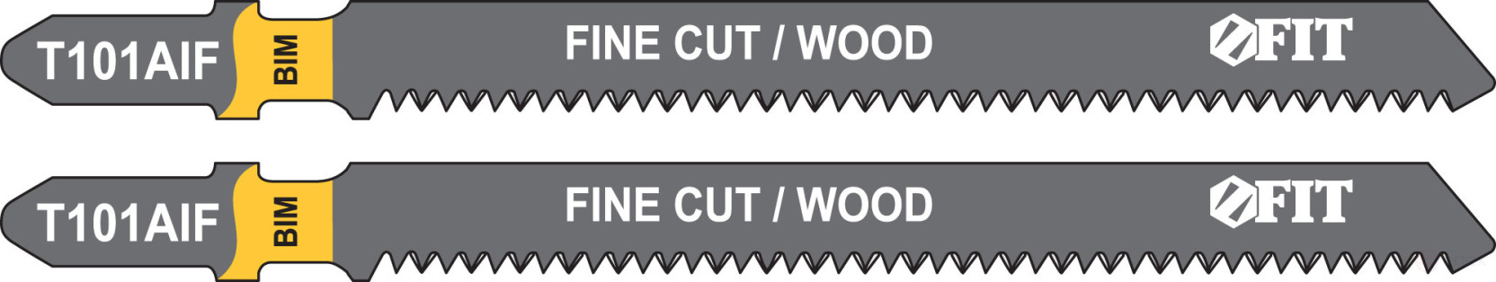 Wood canvases, Bimetal, pointed teeth, 100/77/1.7 mm (T101AIF), 2 pcs.