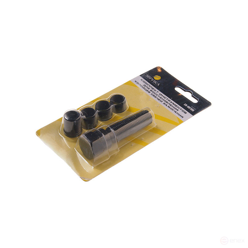Набор инструмента ER-86105 для восстановления свечей зажигания (9.5, 11.1, 12.7, 19 мм.) для отверстий 14 ЭВРИКА 1/25/100