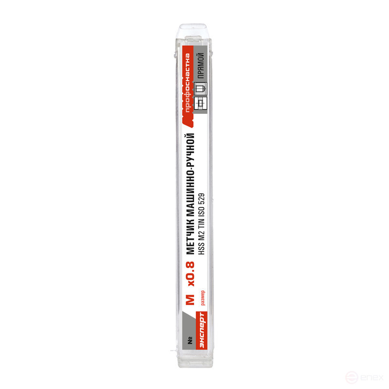 Метчик 100 однопр. Эксперт М12*1,5 M2 TIN (6542) Пласт. бокс 1/10