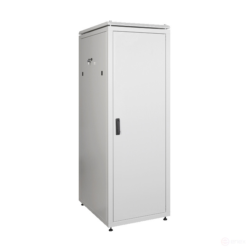 Шкаф телекоммуникационный Ripo 186010MM/G 19" напольный 18U 600х1000 серый дверь металл