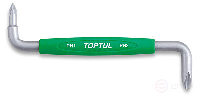 Отвертка крестовая двухсторонняя PH1xPH2 TOPTUL FBKA0102