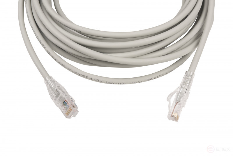 WRline WR-PC-RJ45-UTP-5E-7-GY Patch cord U/UTP, category 5e, 2xRJ45, unshielded, grey, LSZH, 7m