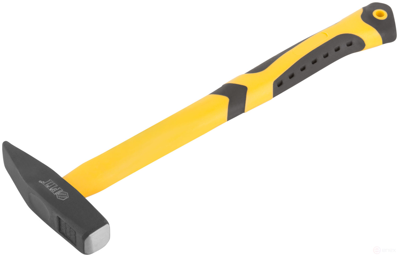 Молоток кованый, фиберглассовая усиленная ручка, антивибрационные накладки, Профи 200 гр.