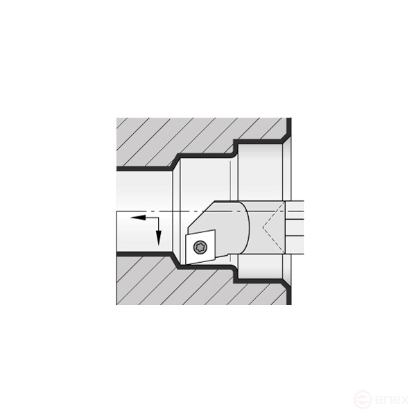 Turning holder C12Q-SCLCL06 boring left
