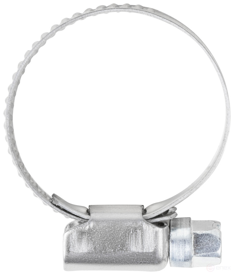 Хомут обжимной накатной, ширина 9 мм, нерж.сталь 20-32 мм