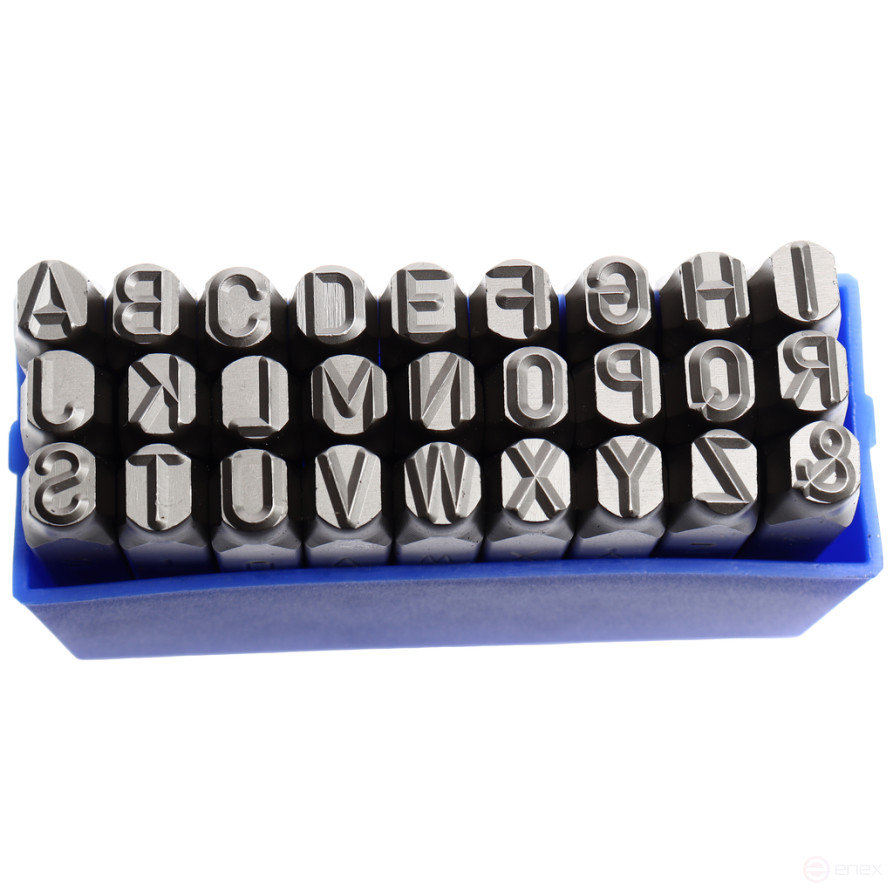 8 mm Latin letter stamps (HRC 60+-2° DIN 1451) JTC