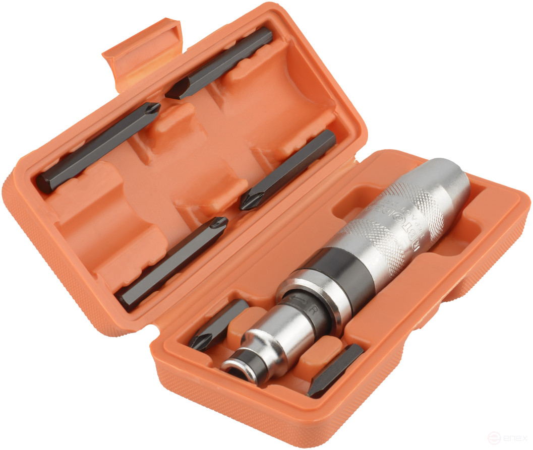 Impact-rotary screwdriver (6 nozzles S2;plastic.the case) AvtoDelo PRO (40016)