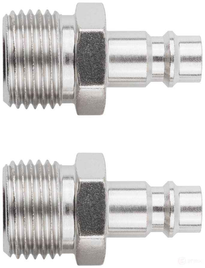 Адаптеры универсальные с внешней резьбой 1/2", 2 шт.