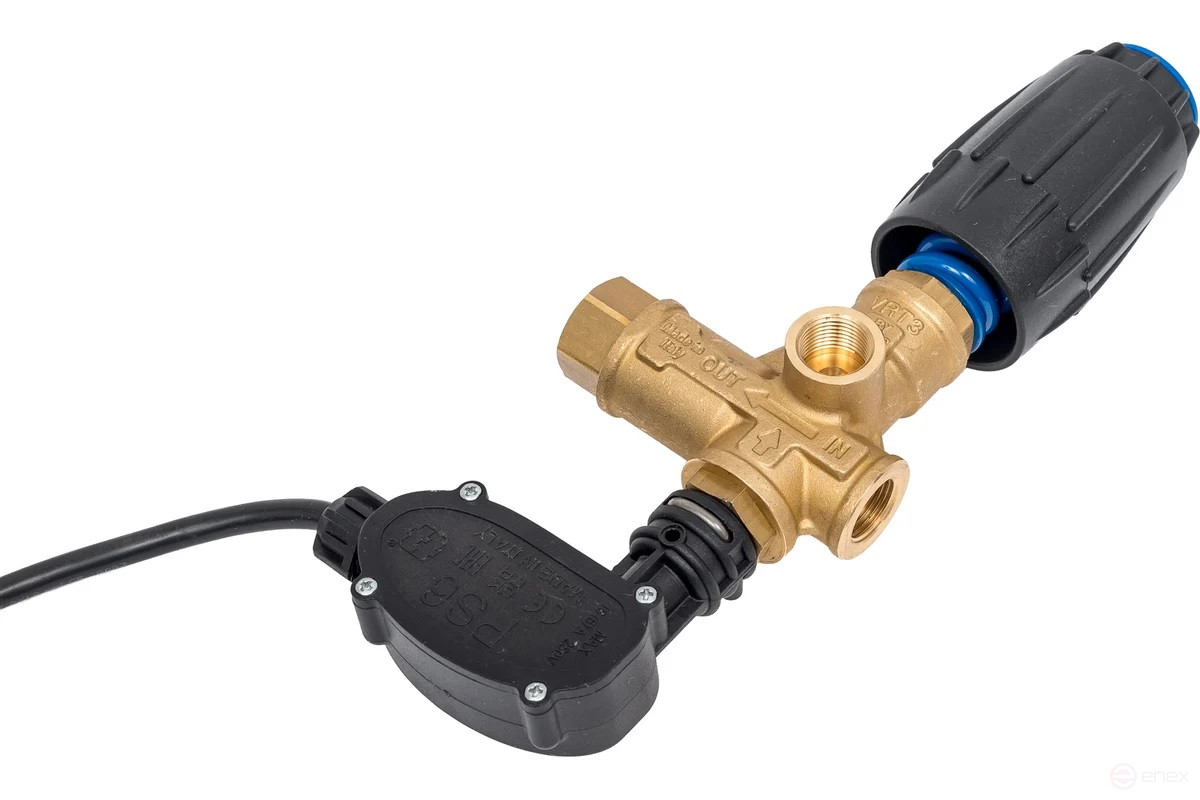 ACG Регулятор давления VRT3 total stop, 250 бар, 40 л/мин,G 3/8F, байпас 2хG 3/8F 215010560