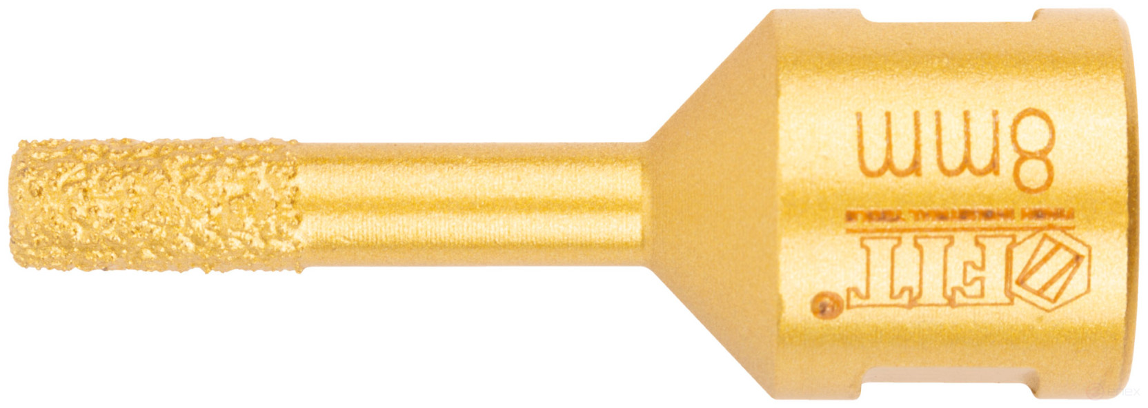 Коронка кольцевая для УШМ, М14, по керамограниту, камню и кафелю алмазная, вакуумное спекание 8х60 мм